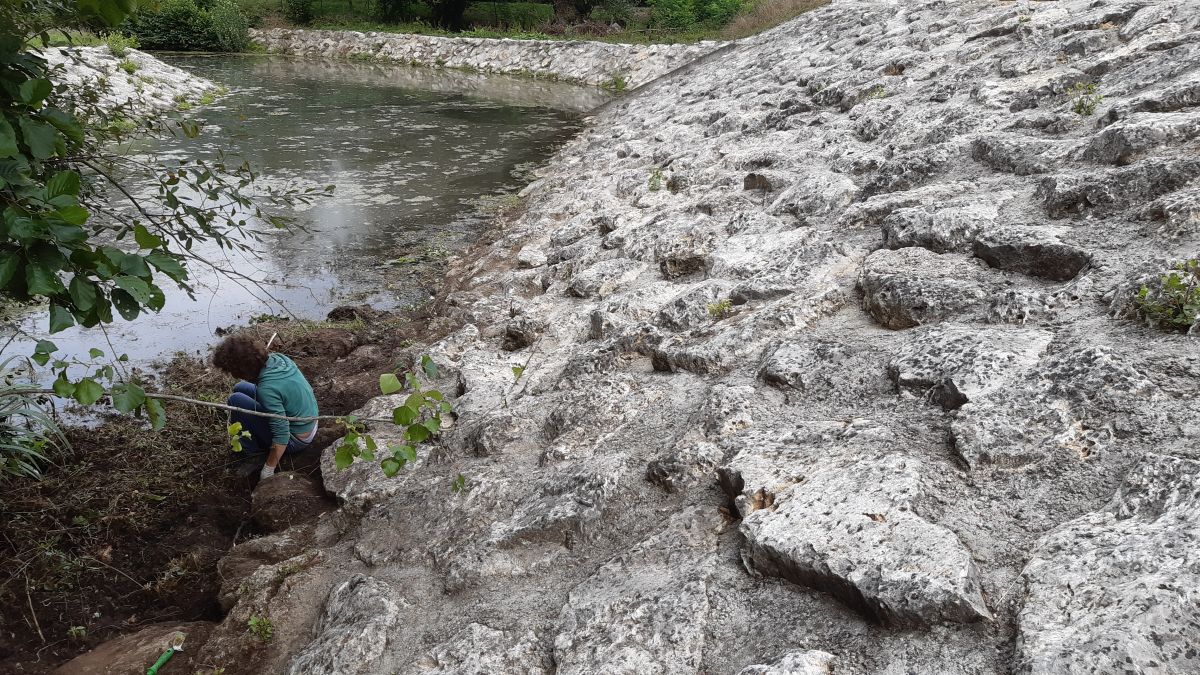 Le déversoir du bassin de rétention de Pardaillan fait peau neuve