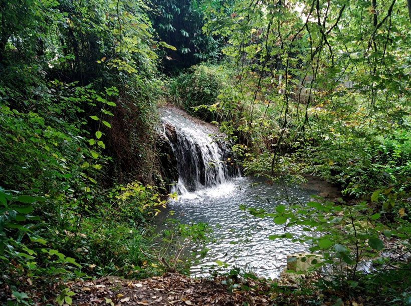 Cascade en aval de la confluence avec le ruisseau de la Brulerie (29 septembre 2021)